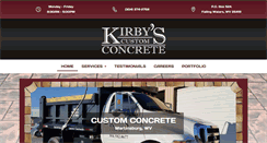 Desktop Screenshot of kirbyscustomconcrete.com